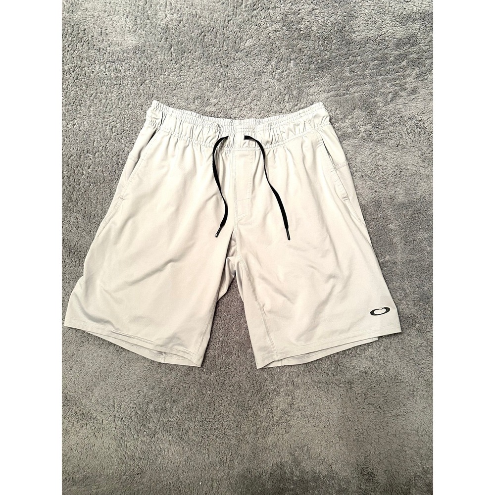Oakley Foundational 7" Shorts 3.0 Mens L athletic Lunar Rock moisture wicking